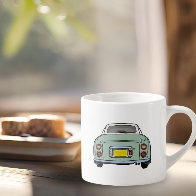 Tasse Expresso Figarations Name Emerald Green Figaro Car (How do you like your coffee in a morning? I like mine with a fig. Add the name of yours)