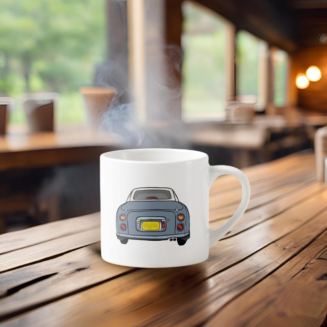 Tasse Expresso Figarations Nom Lapis Grey Figaro Espresso Cup (How do you like your coffee in a morning? I like mine with a fig. Customise with your name )