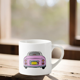 Tasse Expresso Figarines Nom Pink Figaro Car Espresso Cup