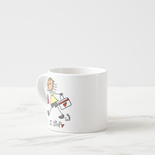 Tasse Expresso Figure Stick Shopping (Devant gauche)
