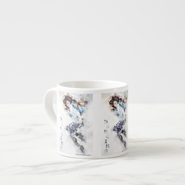 Tasse Expresso Fille dansante  (Devant gauche)