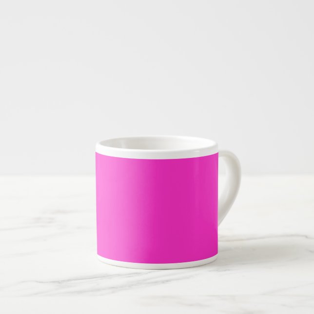 Tasse Expresso Fille Rose Chaud Couleur Arrière - plan Customiser (Devant droit)