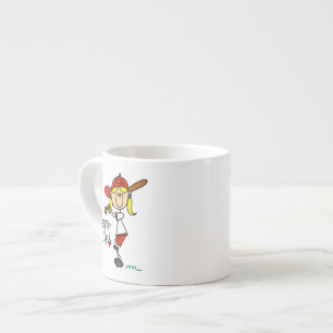 Tasse Expresso Filles de Batteur Baseball T-shirts et Cadeaux