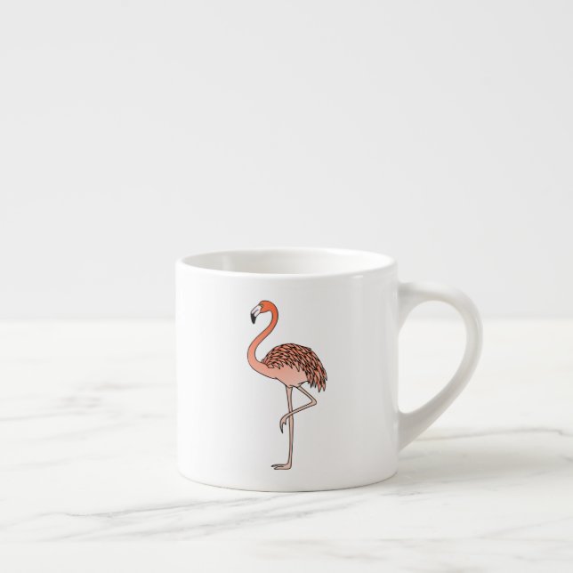 Tasse Expresso Flamant rose rose Lineart-57667 (Droite)