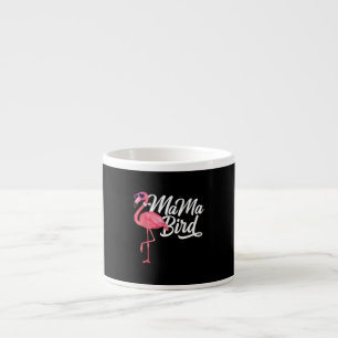 Tasse Expresso Flamant rose Thème Anniversaire Cadeau - Mama Bird