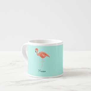 Tasse Expresso Flamant rose tropical personnalisé