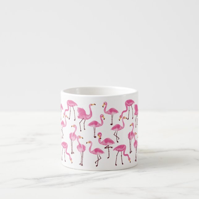Tasse Expresso Flamants roses roses (Devant)
