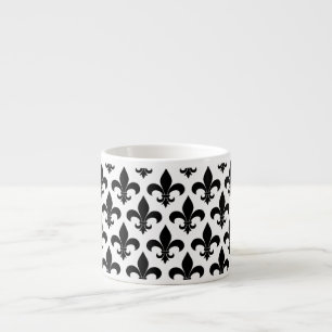 Tasse Expresso Fleur de lis Motif