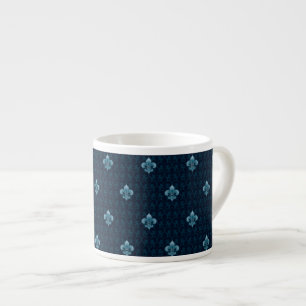 Tasse Expresso Fleur De Lis Pattern