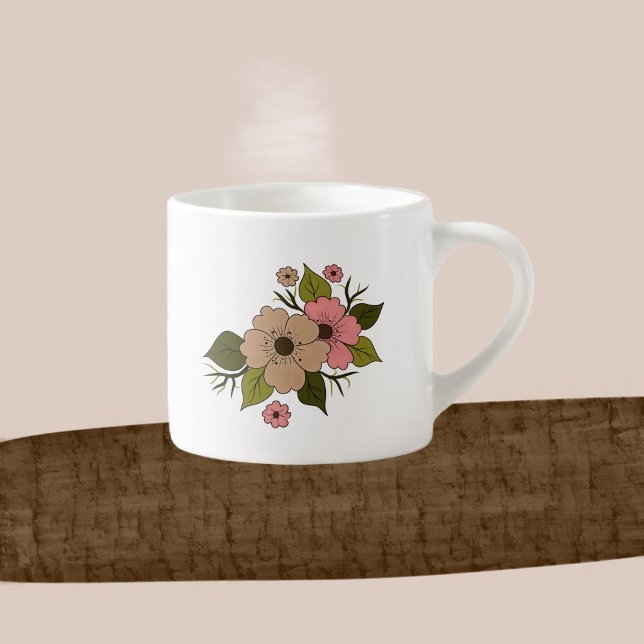 Tasse Expresso Fleur en fleurs (Créateur téléchargé)