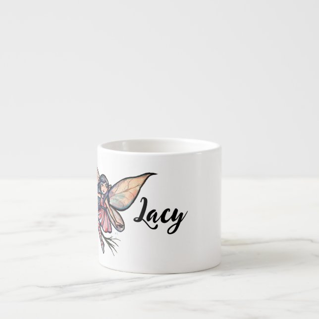 Tasse Expresso Fleur rose rose (Devant)