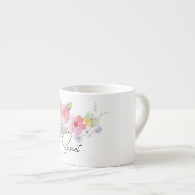 Tasse Expresso Fleur Sauvage  (Devant droit)