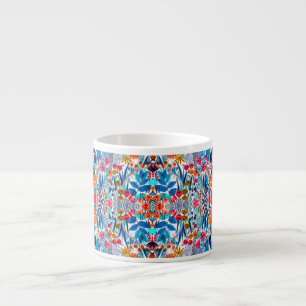Tasse Expresso Fleur sauvage aquarelle artistique