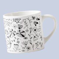 Fleur sauvage Monochrome moderne
