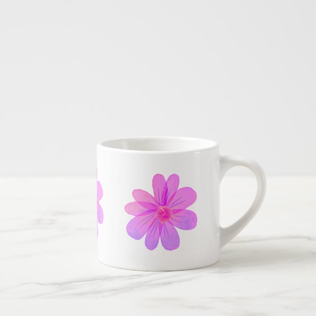 Tasse Expresso Fleurs aquarelle  (Droite)