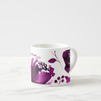 Fleurs de aquarelle florale violette Élégant perso