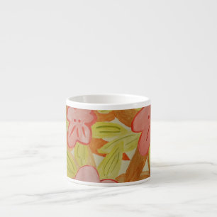 Tasse Expresso Fleurs de couleur d'automne