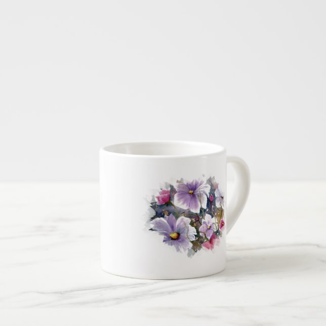 TASSE EXPRESSO FLEURS DE RESSORT (Devant droit)