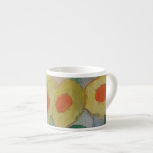 Tasse Expresso Fleurs de soleil Abstraites