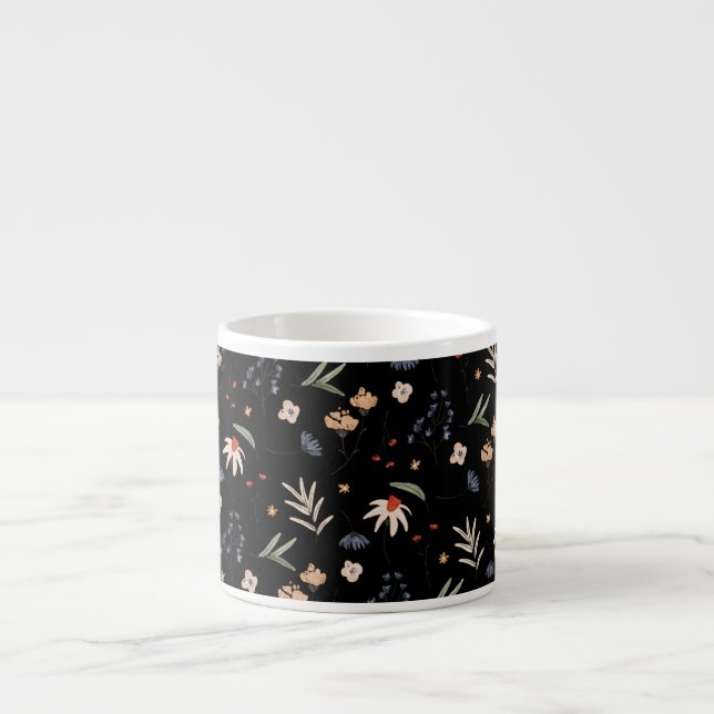 Tasse Expresso Fleurs d'eau simples 1 (Devant)