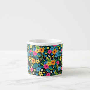 Tasse Expresso Fleurs Ditsy Vibrantes Motif Floral-43785