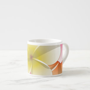 Tasse Expresso Fleurs frangipani/Plumeria