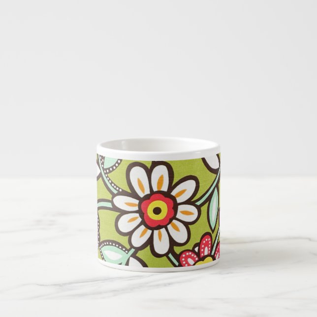 Tasse Expresso Fleurs mignonnes (Devant)