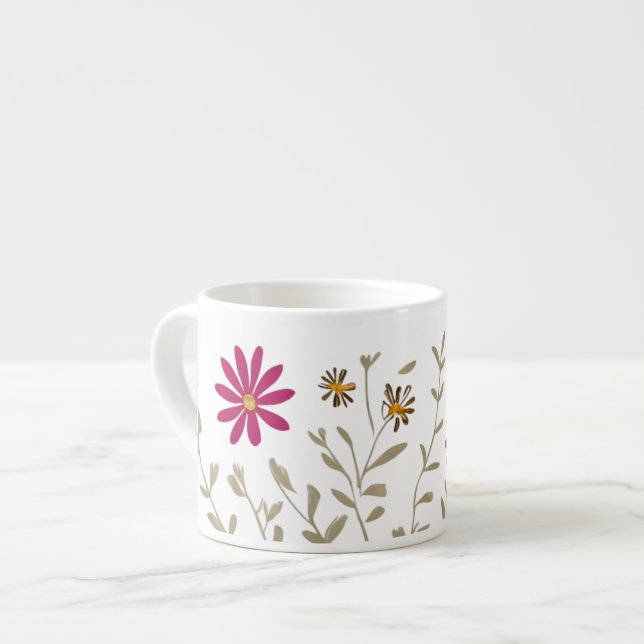 Tasse Expresso Fleurs sauvages (Devant gauche)