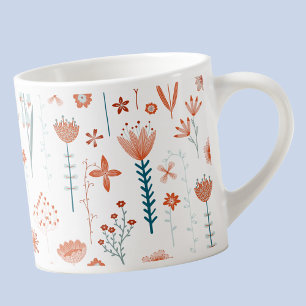 Tasse Expresso Floral scandinave