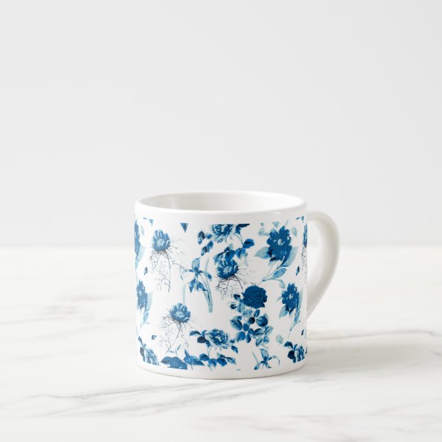 Tasse Expresso Flore Espresso Mug-Blue (Devant droit)