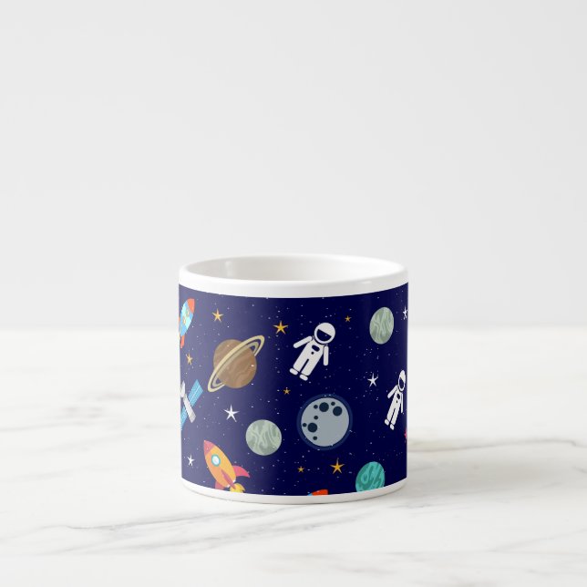 Tasse Expresso Flotter dans l'espace Gros gosse (Devant)