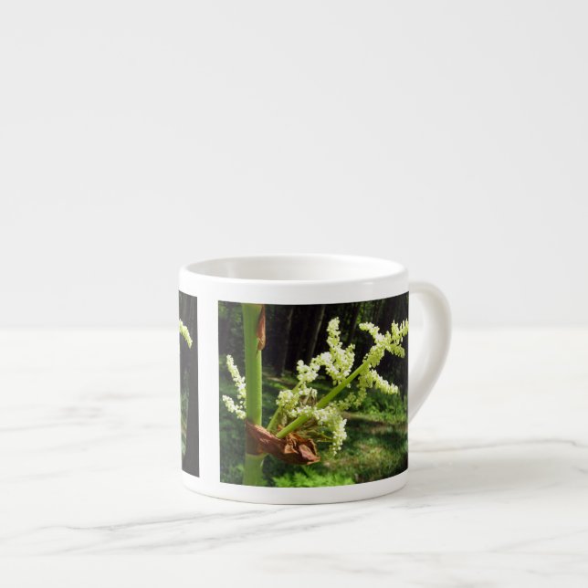 Tasse Expresso Flower Rhubarb Stalks Nature Photo (Devant droit)