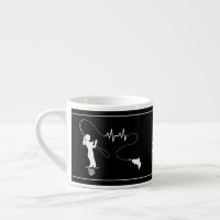 Fly Fishing Femme Hearbeat Monogram Espresso Cup