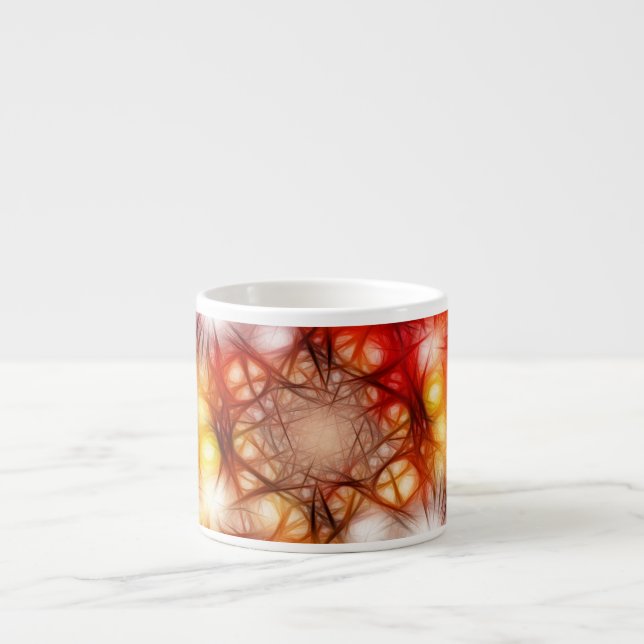 Tasse Expresso Fond d'étoiles de feux d'artifice abstraits (Devant)