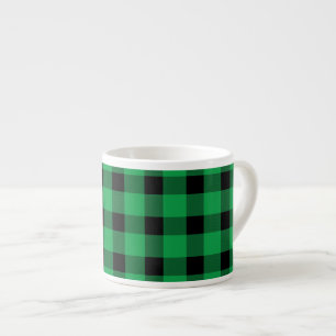 Tasse Expresso Forêt Green Buffalo Country Lumberjack Plaid