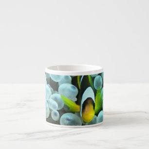Tasse Expresso Formes bleues multicolores