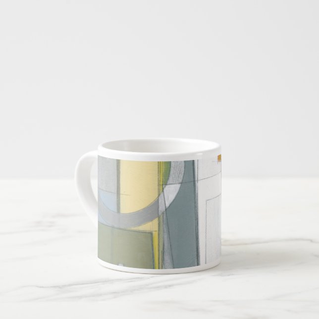 Tasse Expresso Formes géométriques Abstraites colorées (Devant gauche)