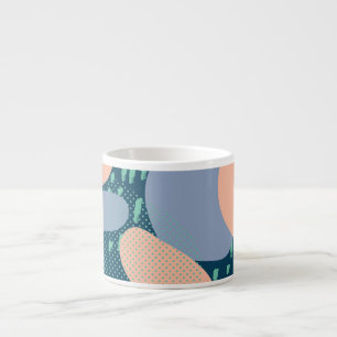 Tasse Expresso Formes géométriques : style coloré Memphis