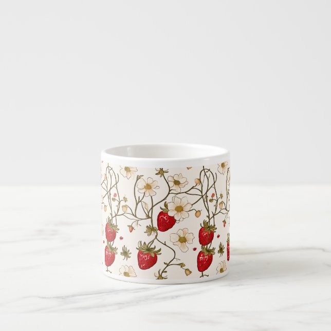 Tasse Expresso Fraise Botanique (Devant)