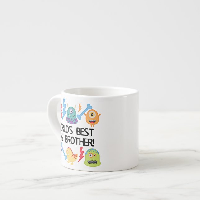 Tasse Expresso Frère du monde de monstres le meilleur (Devant gauche)