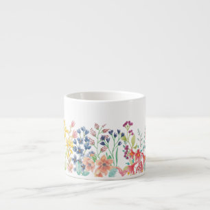 Tasse Expresso Frontière fleur sauvage