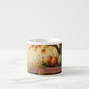 Tasse Expresso Frühlingsblütenzauber mit Ostéréierpracht