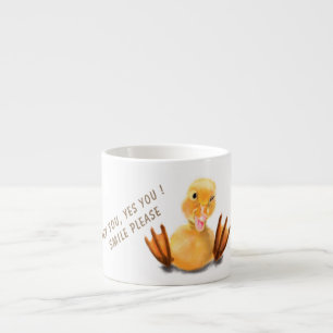 Tasse Expresso Funny Espresso Cup avec Happy Duck - Smile