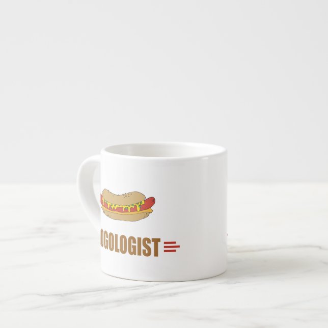 Tasse Expresso Funny Hot Dog (Devant gauche)