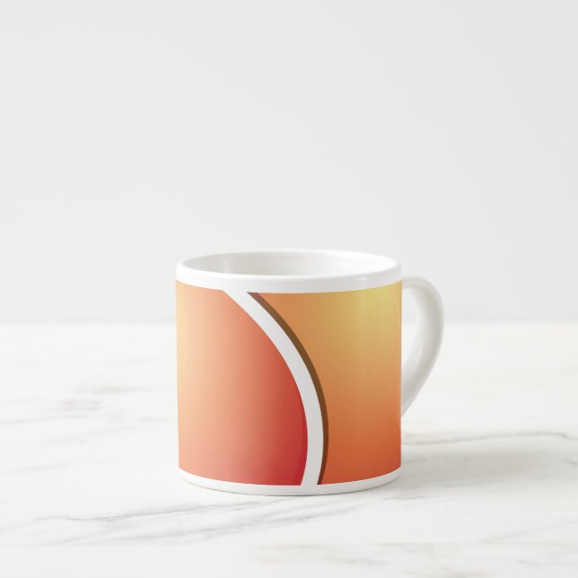 Tasse Expresso Funy peach (Devant droit)