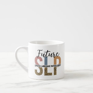 Tasse Expresso Futur Empreinte de léopard Pathologiste du discour