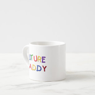 Tasse Expresso Futur papa couleurs primaires T-shirts et cadeaux