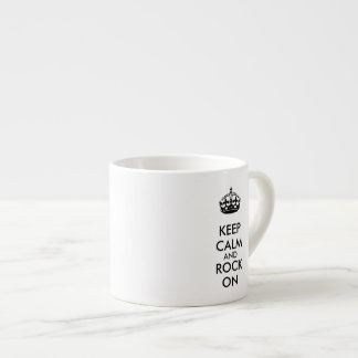 Tasse Expresso Gardez le calme et basculez sur le papier