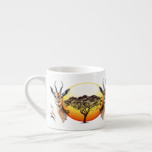 Tasse Expresso Gazelle Antelope africaine animal sauvage
