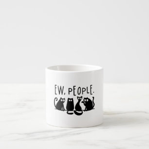 Tasse Expresso Gens dégueu Chats mignons Chats noirs